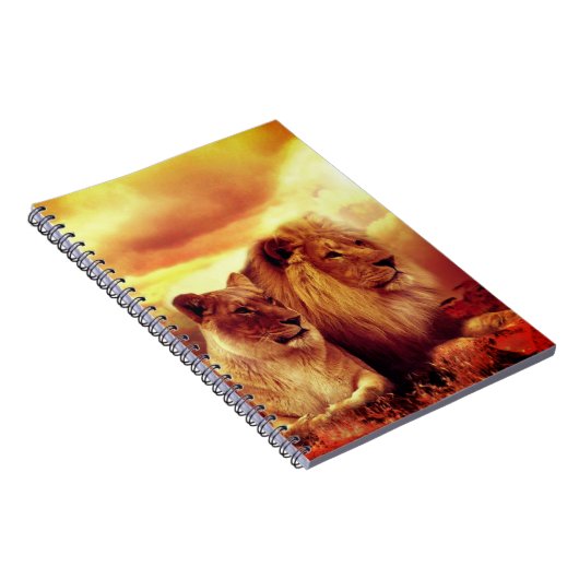 Zwei Löwen Notizblock (Rechte Seite)