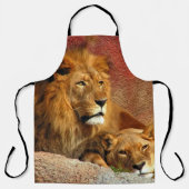 Zwei Löwen Schürze (Vorderseite)