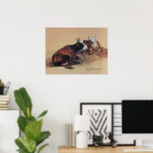 ZWEI LÜGENDE KÜHE POSTER (Heimbüro)