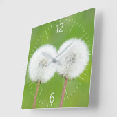 Zwei Lüster Quadratische Wanduhr (Winkel)