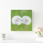 Zwei Lüster Quadratische Wanduhr (Zuhause)