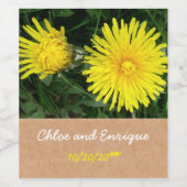 Zwei Lüsterne Personalisiert Hochzeit Weinetikett (Einzelnes Label)