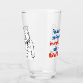 Zwei lustige Ärzte und Cartoon mit medizinischen T Glas (Links)