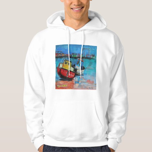 Zwei lustige Fischerboote 2012 Hoodie (Vorderseite)