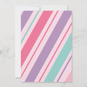 Zwei lustige Mädchen zum Geburtstag Einladung (Rückseite)