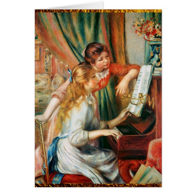 Zwei Mädchen am Klavier durch Renoir (Vorne)