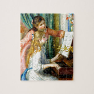 Zwei Mädchen am Klavier - Pierre Auguste Renoir Puzzle