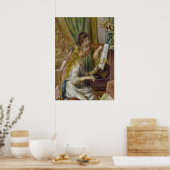 ZWEI MÄDCHEN AM PIANO POSTER (Küche)