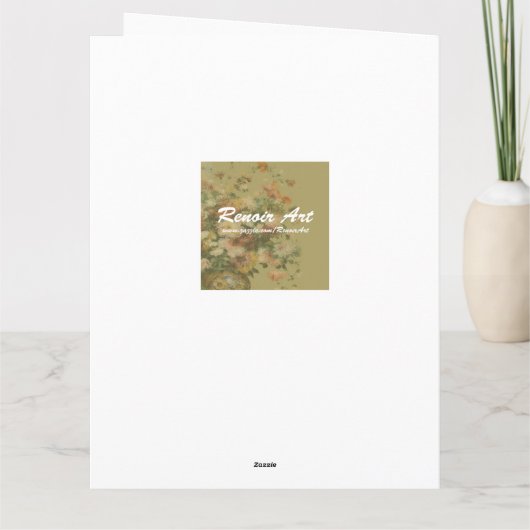 Zwei Mädchen am Piano von Renoir Big Karte (Rückseite)