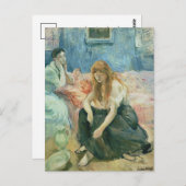 Zwei Mädchen | Berthe Morisot Postkarte (Vorne/Hinten)