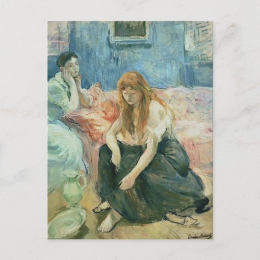 Zwei Mädchen | Berthe Morisot Postkarte (Vorderseite)
