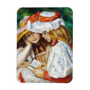 Zwei Mädchen, die Malerei Pierres Auguste Renoir Magnet