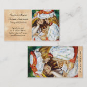 Zwei Mädchen, die Malerei Pierres Auguste Renoir Visitenkarte (Vorne/Hinten)