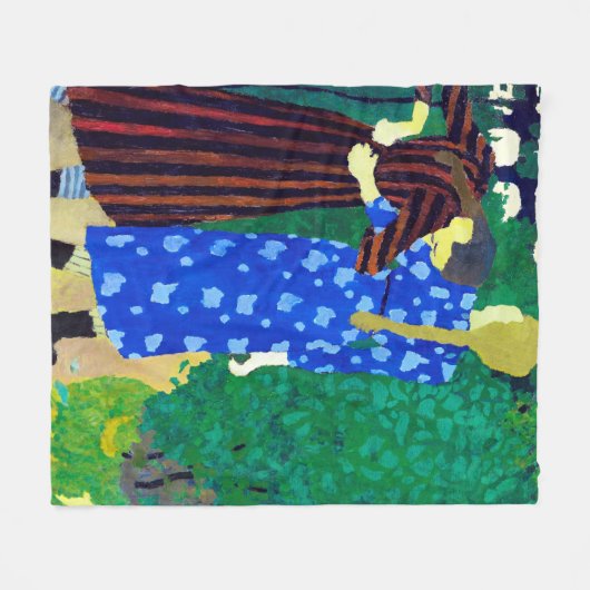 Zwei Mädchen, Edouard Vuillard Fleecedecke (Vorderseite (Horizontal))