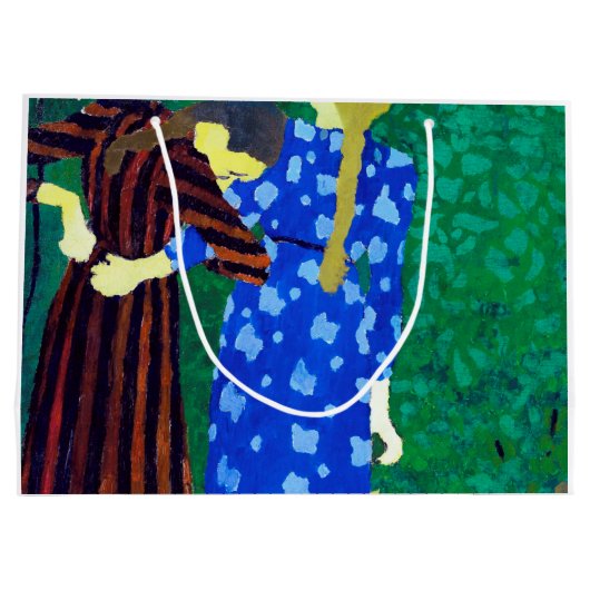 Zwei Mädchen, Edouard Vuillard Große Geschenktüte (Rückseite)