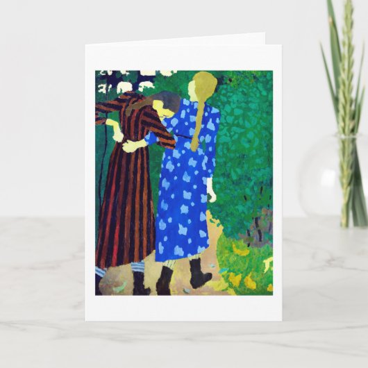 Zwei Mädchen, Edouard Vuillard Karte (Vorderseite)