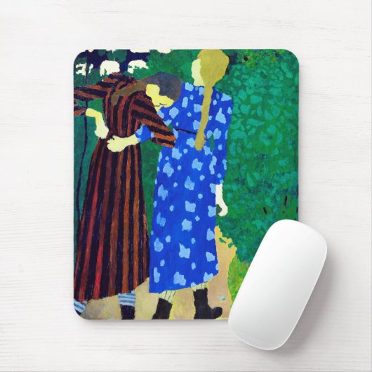 Zwei Mädchen, Edouard Vuillard Mousepad (Mit Mouse)