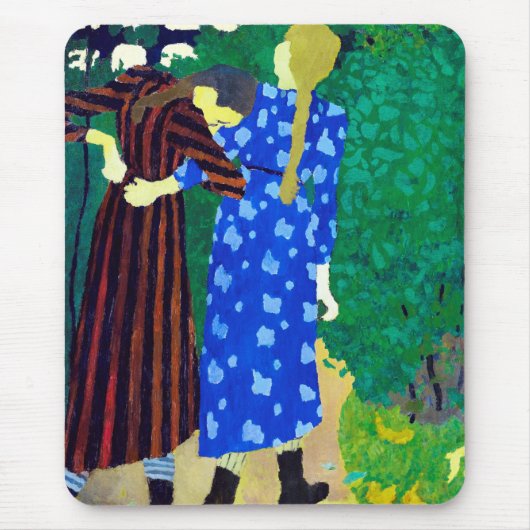 Zwei Mädchen, Edouard Vuillard Mousepad (Vorne)