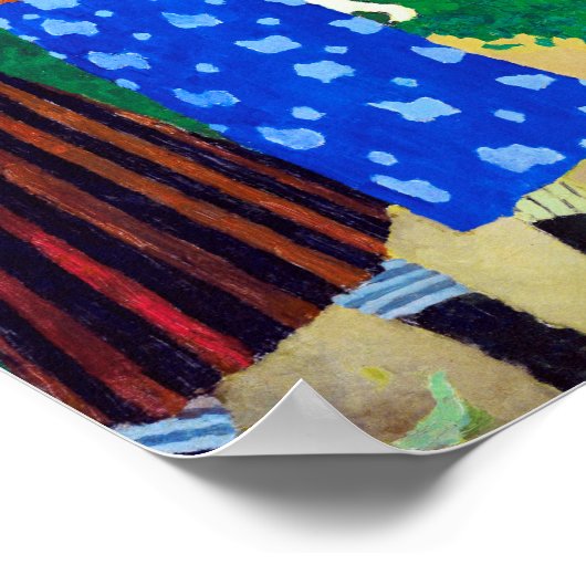 Zwei Mädchen, Edouard Vuillard Poster (Ecke)