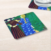 Zwei Mädchen, Edouard Vuillard Rechteckiger Pappuntersetzer (angewinkelt)