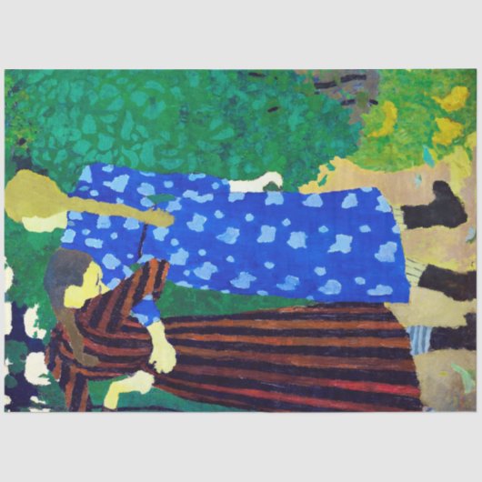 Zwei Mädchen, Edouard Vuillard Seidenpapier (Vorderseite)