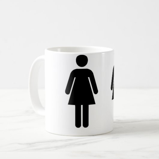 Zwei Mädchen eine Schale Kaffeetasse (Vorderseite Links)