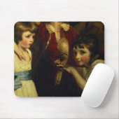 Zwei Mädchen, eins, das mit einer Maske, Detail Mousepad (Mit Mouse)
