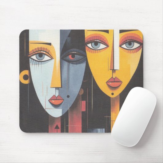 zwei Mädchen-Maus-Pad Mousepad (Mit Mouse)