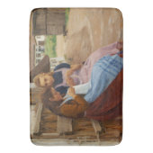 Zwei Mädchen mit Arbeit in einem Bauernhof Badematte (Vorderseite Vertikal)