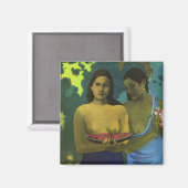 Zwei Mädchen, Paul Gauguin Magnet (Vorderseite/Rückseite)