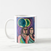 Zwei Mädchen unter dem Mond Kaffeetasse (Links)