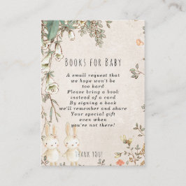 ZWEI Mädelbücher für Babyanfragen Begleitkarte