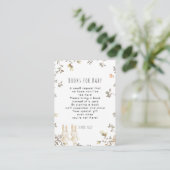 ZWEI Mädelbücher für Babyanfragen Begleitkarte (Stehend Vorderseite)