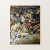 Zwei magische Katzen in einer Steampunkfantasiesze Puzzle (Vertikal)