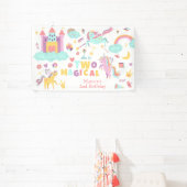 Zwei magische Regenbogenpastellfarben unicorn 2. G Banner (InSitu)