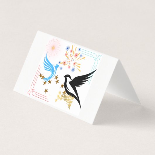 Zwei majestätische Vögel (Vorderseite)