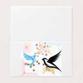 Zwei majestätische Vögel (Außenseite Aufgefaltet)