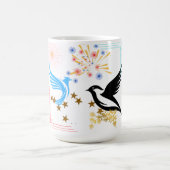 Zwei majestätische Vögel Kaffeetasse (Mittel)