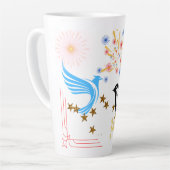 Zwei majestätische Vögel Milchtasse (Linke Ecke)