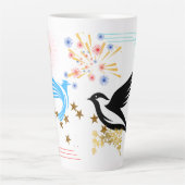 Zwei majestätische Vögel Milchtasse (Vorderseite)