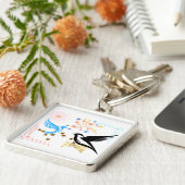 Zwei majestätische Vögel Schlüsselanhänger (Seite)