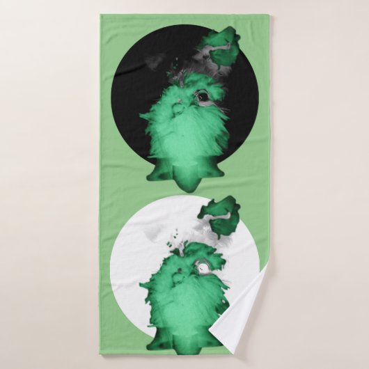 zwei Mal Badehandtuch (Badehandtuch)