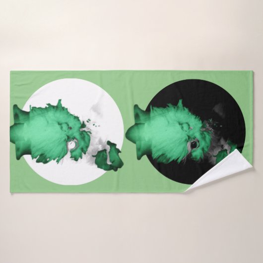 zwei Mal Badehandtuch (Badehandtuch)