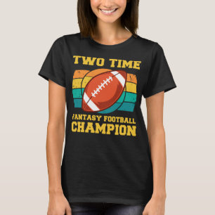 Zwei Mal Fantasy Football Champion T-Shirt