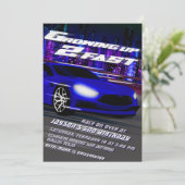 Zwei-mal-groß-Rennen Einladung (Stehend Vorderseite)