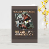 Zwei Mal so groß, wie es sein muss Karte (Gelbe Blume)