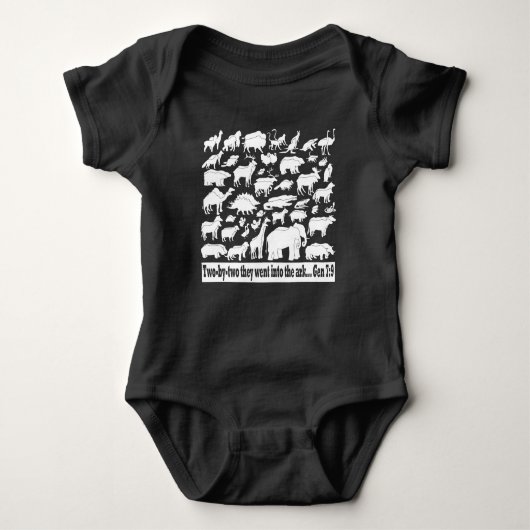 Zwei-mal-zwei-Baby-Bodysuit Baby Strampler (Vorderseite)