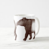 Zwei malayische oder asiatische Tapirs-Tasse Kaffeetasse (VorderseiteRechts)