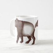 Zwei malayische oder asiatische Tapirs-Tasse Kaffeetasse (Vorderseite Links)