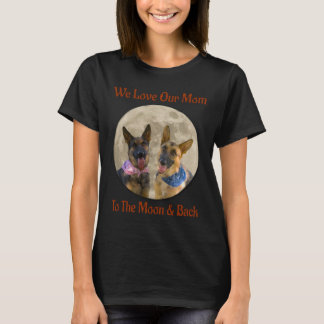 Zwei Mamas der deutschen Schäferhunde-Liebe T-Shirt